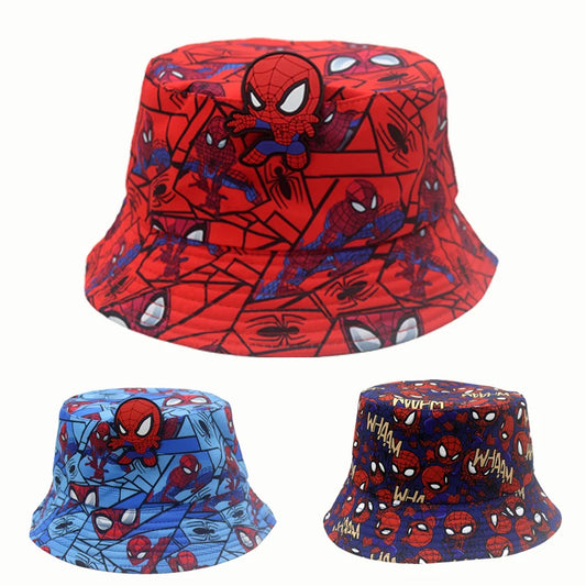 Cartoon Spider-Man Print Fisherman Hat