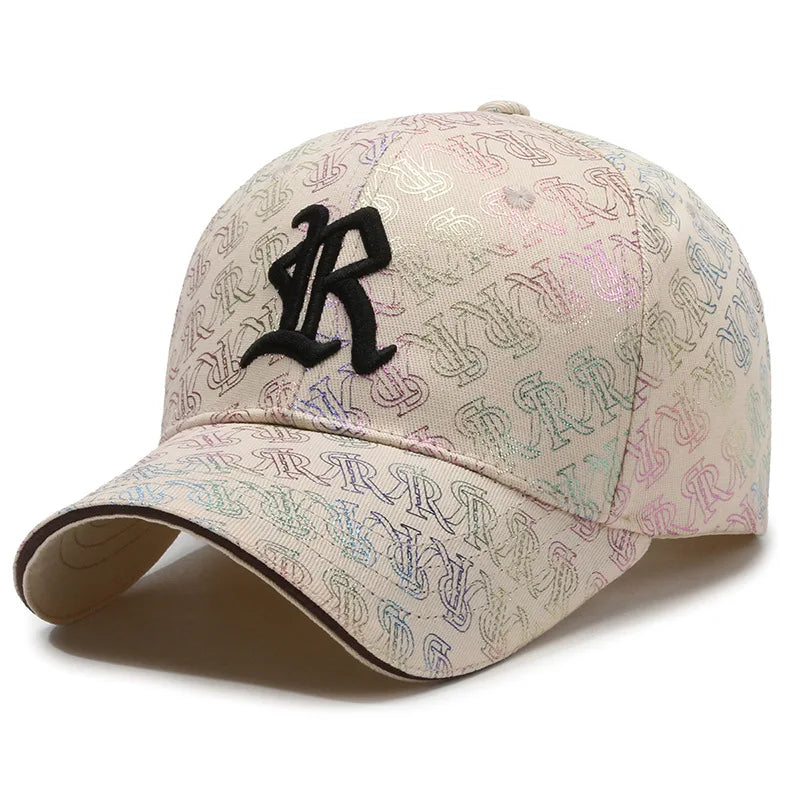Letter Embroidery Couple Baseball Cap Hip Hop for Men Lady
