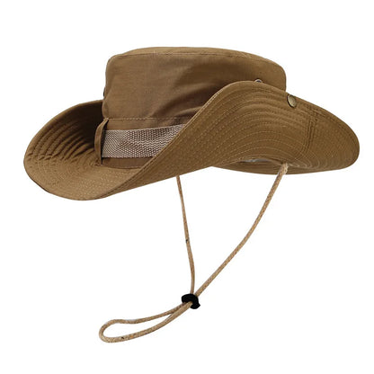 Solid Drawstring Women Bucket Hats Men Cap