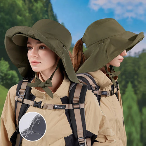 Spring Summer Outdoor Double Large Roof Sunscreen Hat