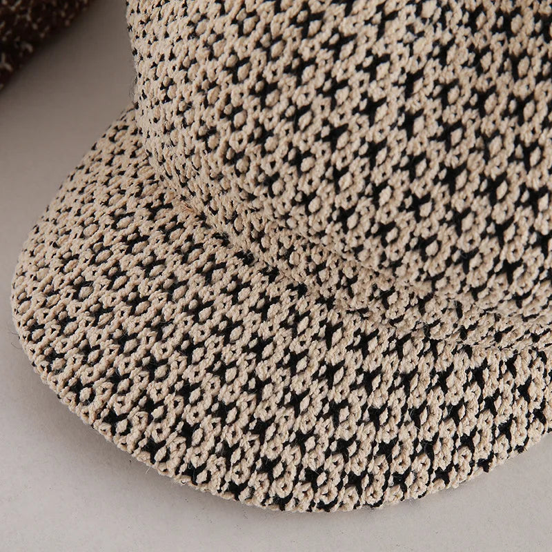 Women's Retro Octagonal Hat Korean Version Big Head
