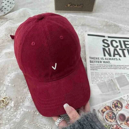 Fashion Embroidery Baseball Cap Wide Brim Retro Baseball Hat