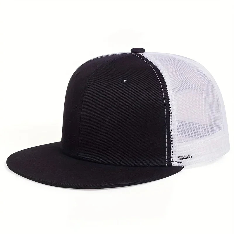 Unisex Solid Color Splicing Hip-hop Hats Spring Autumn