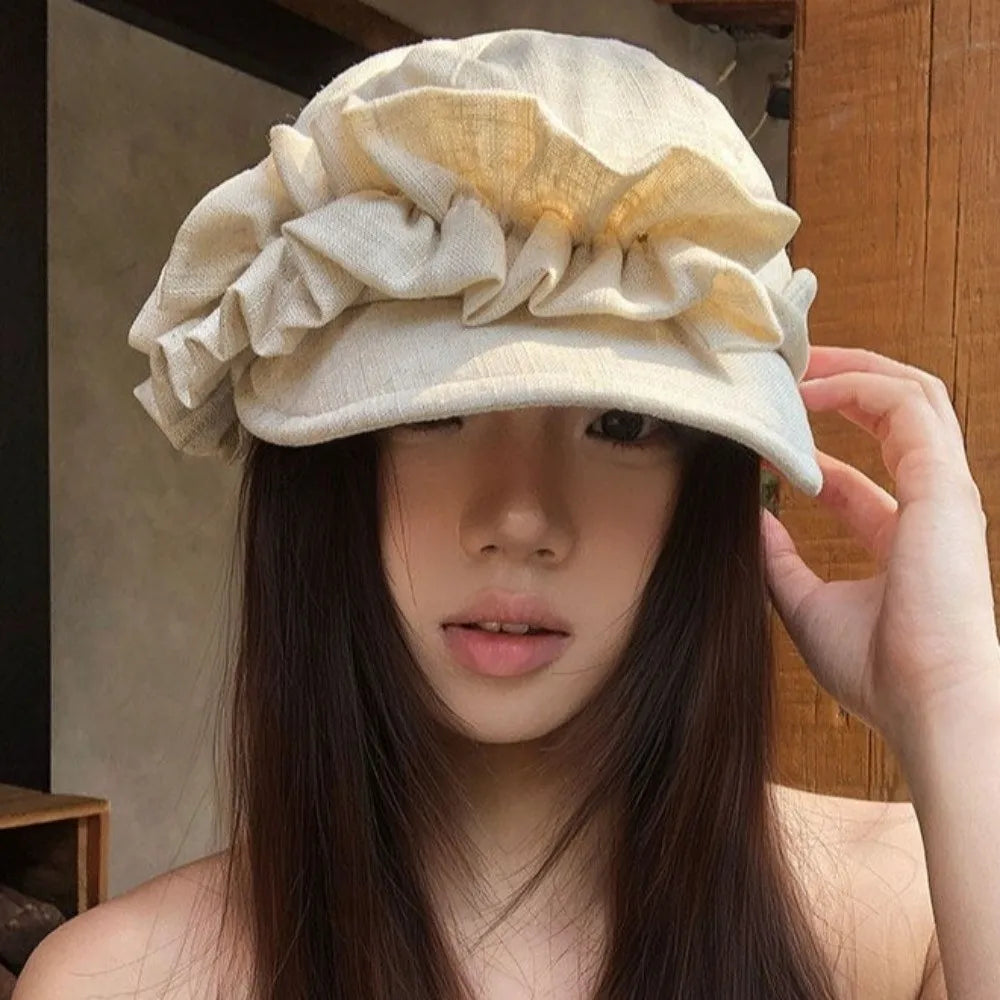 Cotton And Linen Small Face Fit Equestrian Hat