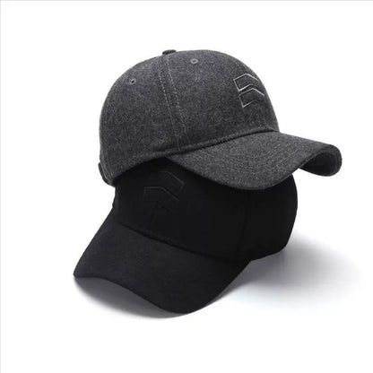 Winter Dad Warm Felt Baseball Caps