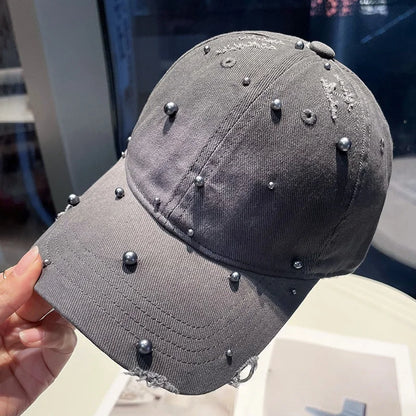 Spring/Summer Pearl Soft-Peaked Duckbill Cap