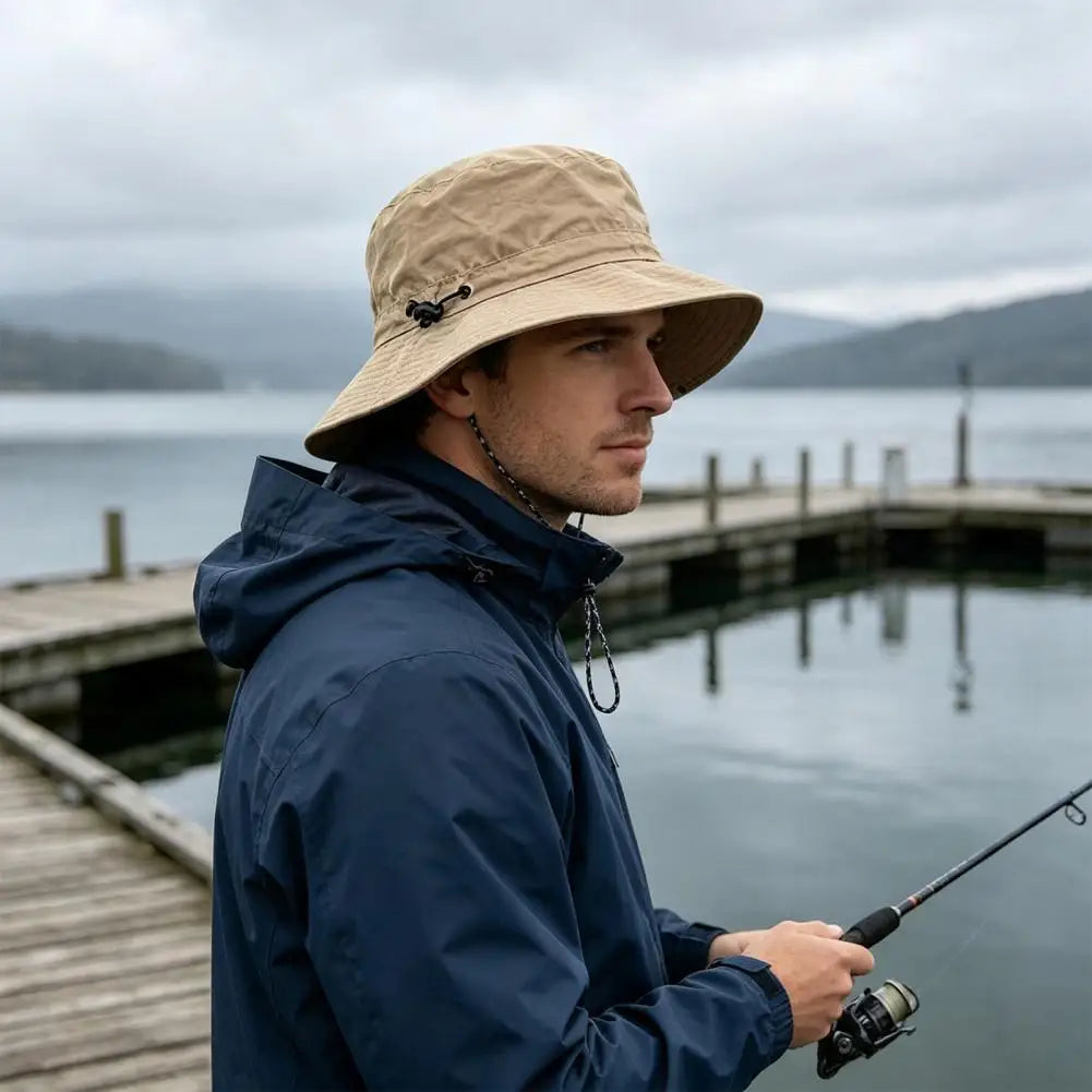 Windproof Quick-Dry Cotton Polyester Beach Hiking Hat