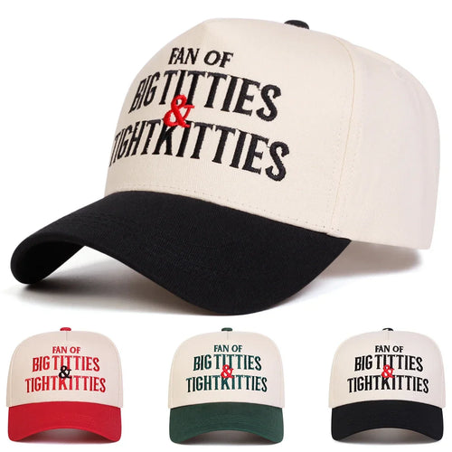 Unisex Tight Kitties Letter Embroidery Baseball Caps Spring and Autumn