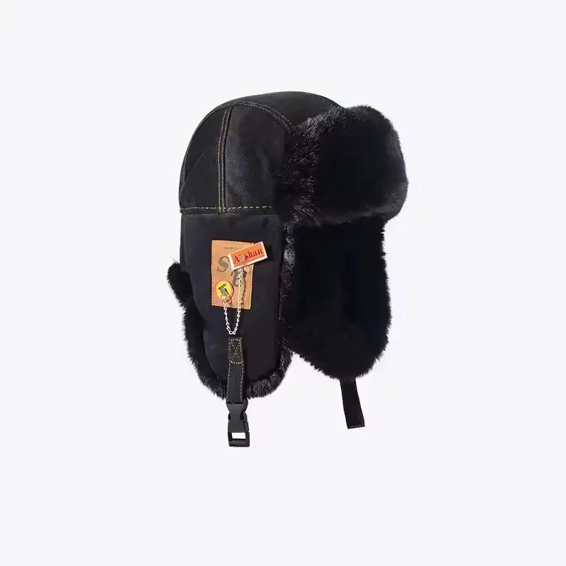 Bomber Hat Men Women Thick Warm Russian Ushanka Fur Hat Fashion Male Female