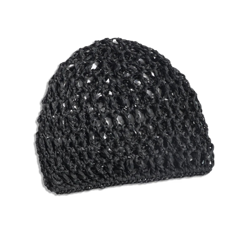 Hollow Hot Selling New Out Baotou Hat Solid Color Knitted Versatile Mesh Hat