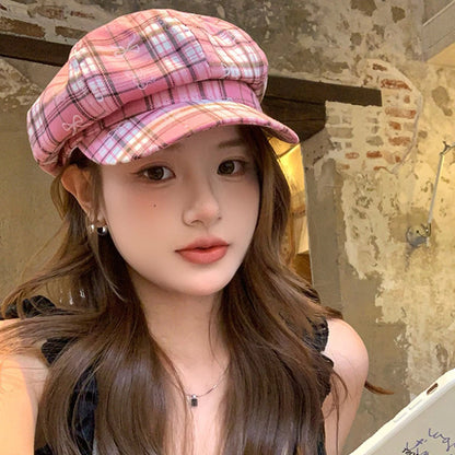 Women Autumn Spring British Octagonal Newsboy Hats