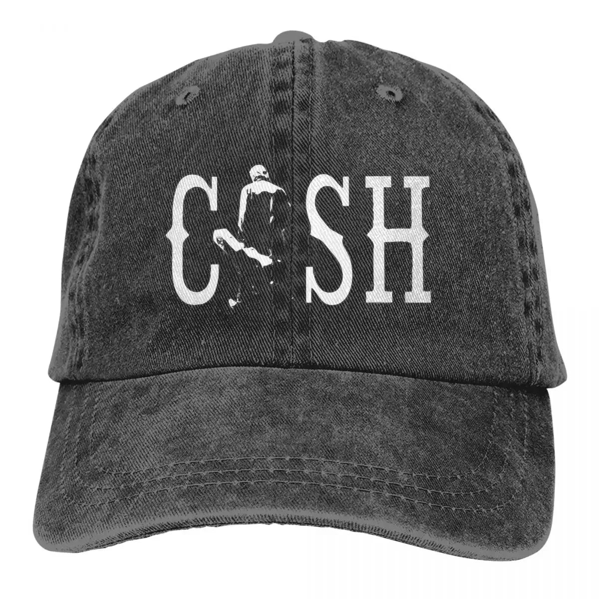 Vintage Cash Walking Outside Musician Baseball Caps