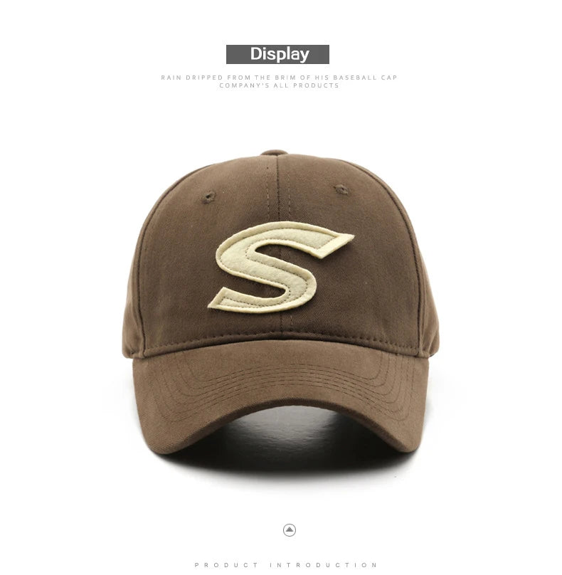 Baseball Cap S Letter Cap Sun Hat Spring Autumn Baseball Cap Breathable Outdoor Leisure Hats