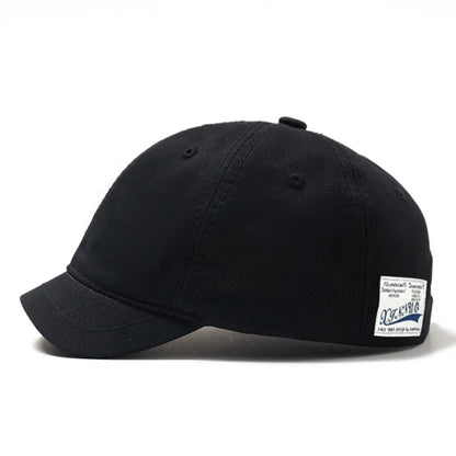 Casual Short Brim Baseball Cap Adjustable Nylon Dad Hat