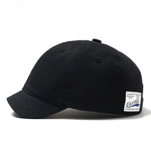 Casual Short Brim Baseball Cap Adjustable Nylon Dad Hat