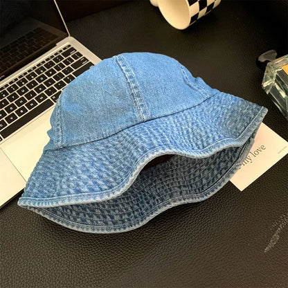 Retro Harajuku Style Denim Bucket Hats