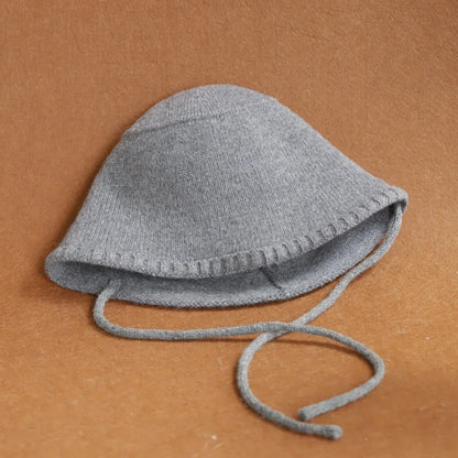 2026 New Cashmere Wool Bucket Hat Thick Women