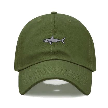 Shark Embroidery Baseball Cap For Men Women