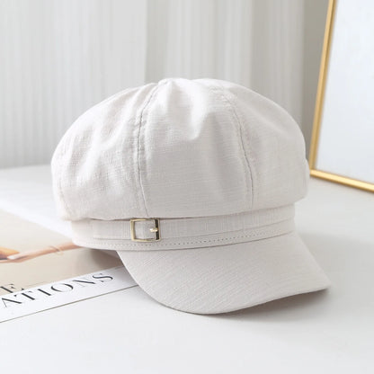 Retro Octagonal Cap Women New Spring Summer