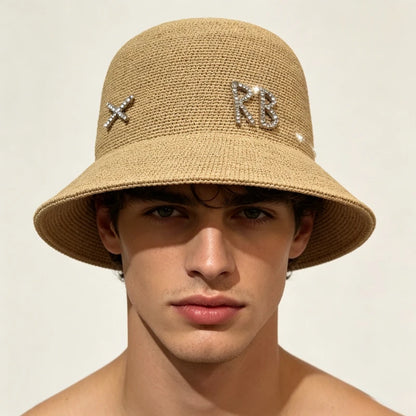 Summer Natural Raffia Sun Hats For Women