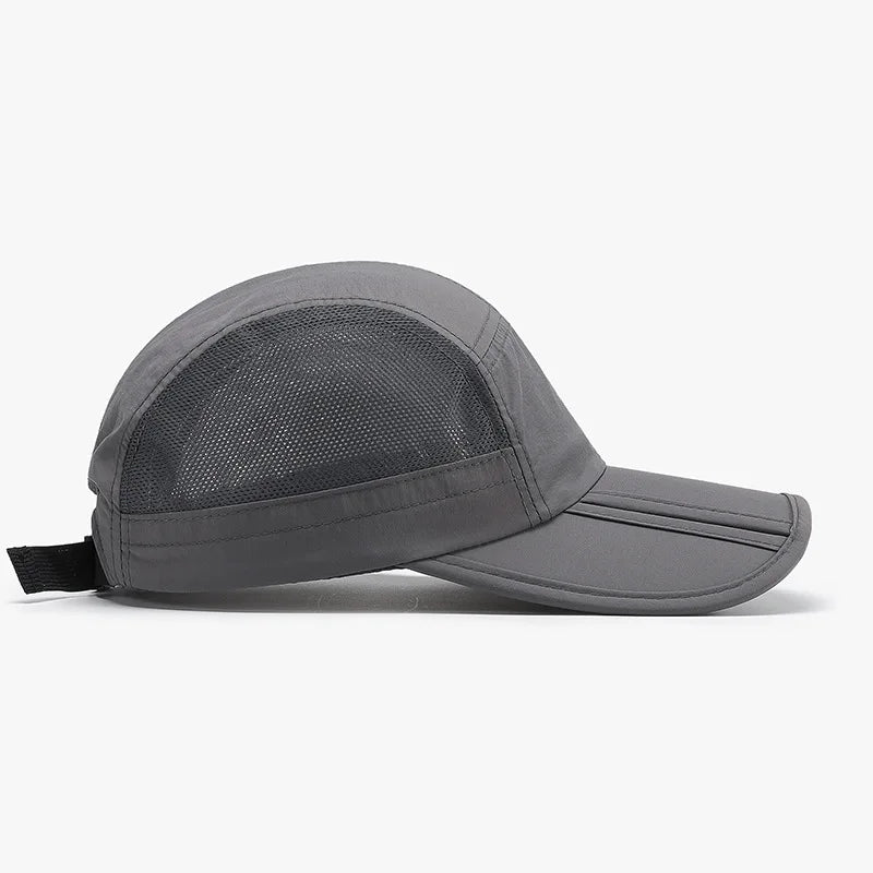 1pc Summer Foldable Sunshade Mesh Baseball Cap for Men