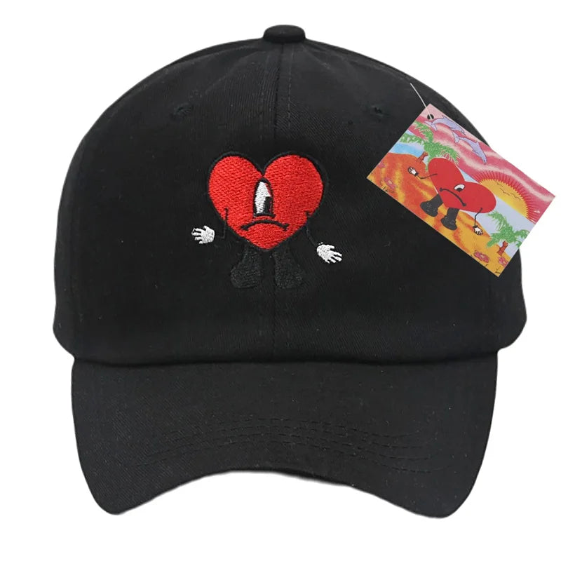 Cotton Embroidered Bad Bunny Fisherman Hat