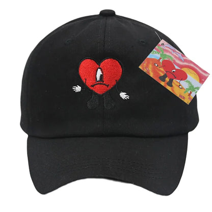 Cotton Embroidered Bad Bunny Fisherman Hat