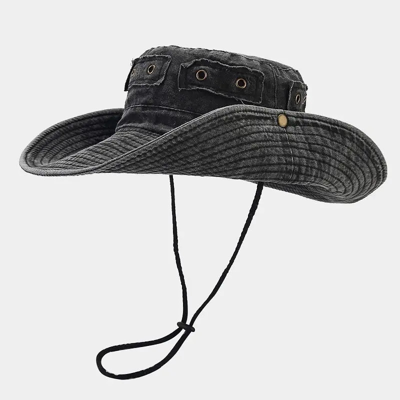 Four Seasons Cotton Solid Bucket Hat Fisherman Hat