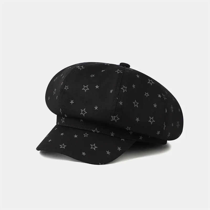Four Seasons Cotton Geometric Print Octagonal Hats