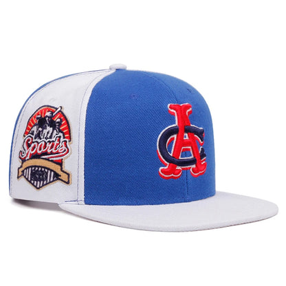 Creative Baseball Hat CA Embroidered Color Blocked Street