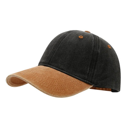 Unisex Versatile Color-Matched Washed Baseball Hat