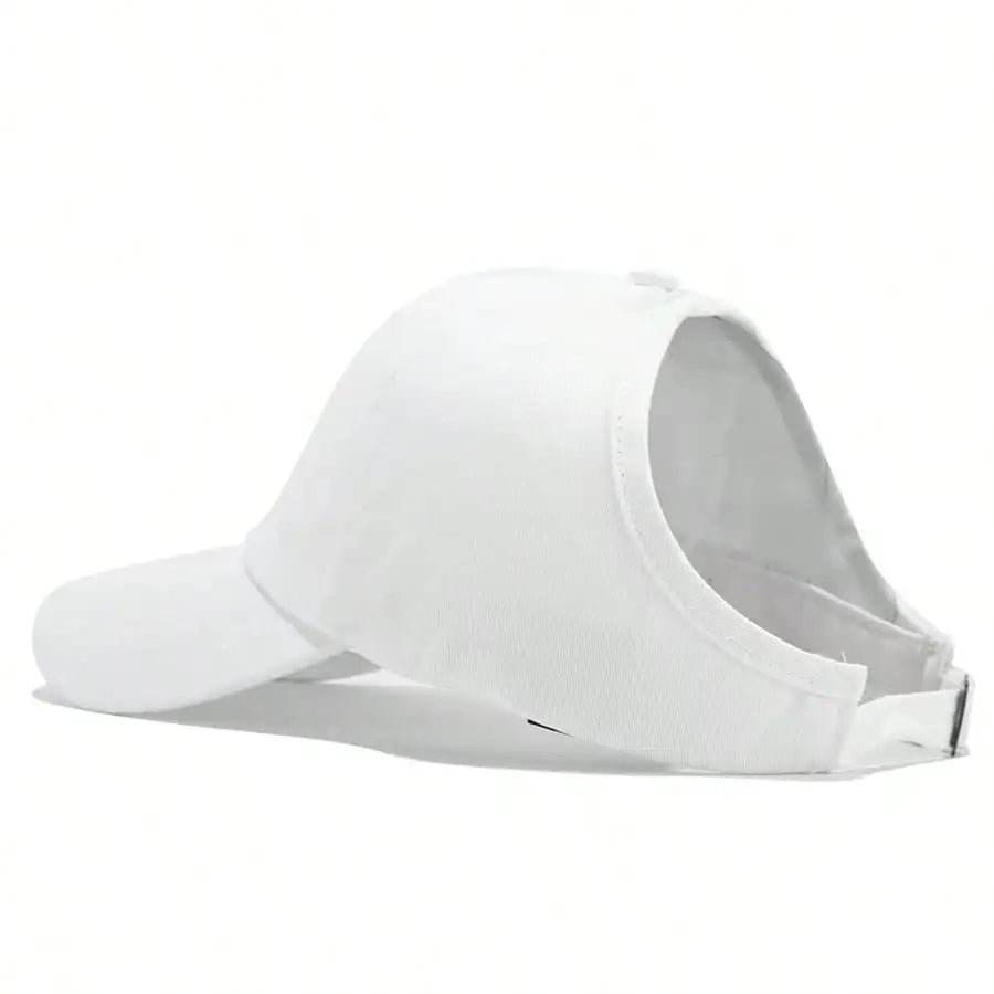 Outdoor Casual Bucket Hat With Ponytail Hole