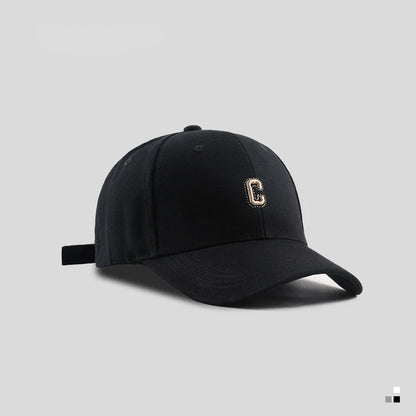 Hard-Top C Letter Baseball Cap Men Women's