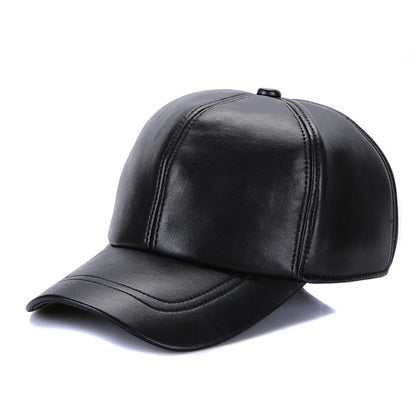 New 2026 Street Hip Hop Hat Leather Hat Fashion Adult Leather Hat