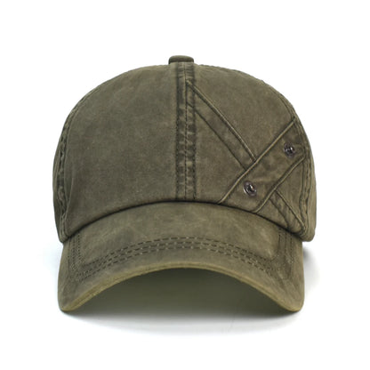 Four Seasons Washed Cotton Baseball Cap Men Women