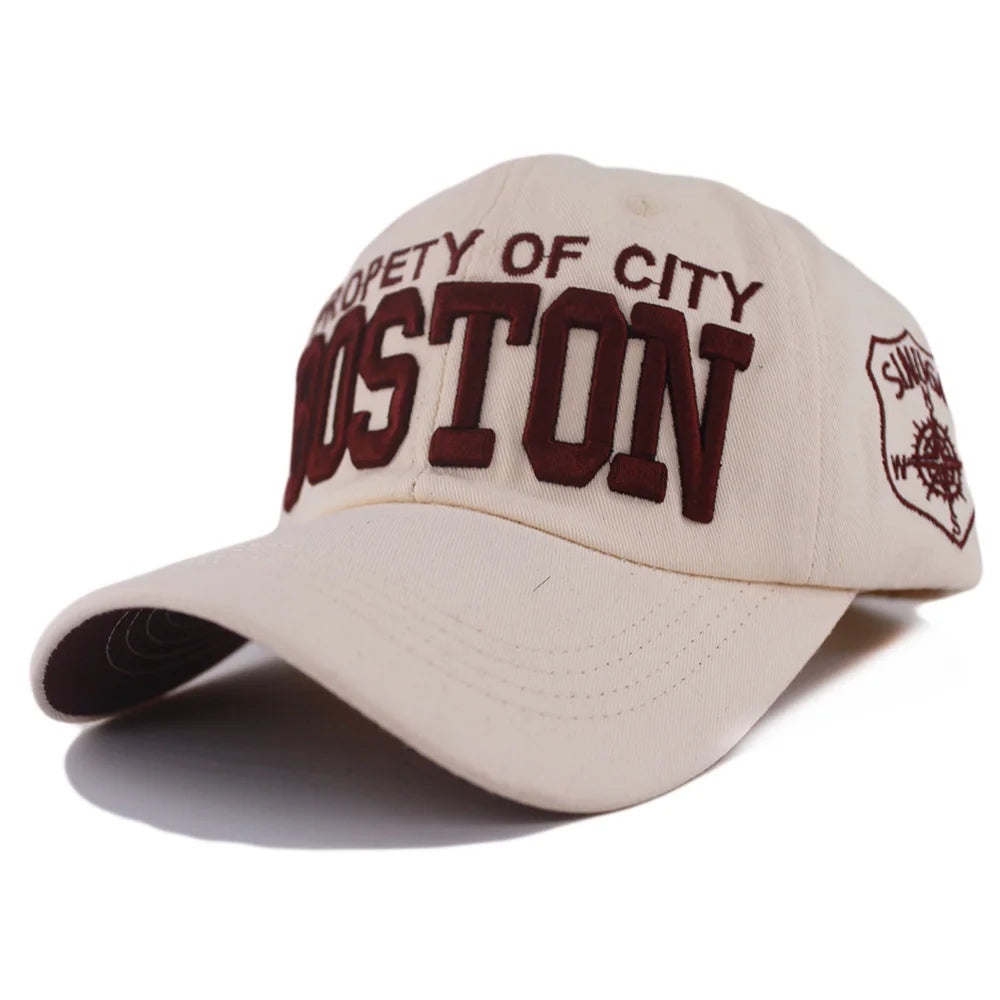 Women Casual Sport Letter Adult Men Wash Denim Caps Embroidery Snapback Caps New Women Hat