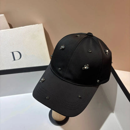 French Parisian Niche Luxury Rhinestone Trend Baseball Cap