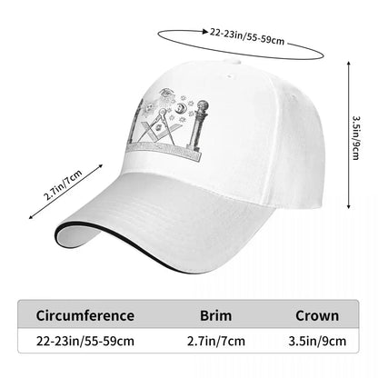 Symbols Of Masonry Freemasonry Baseball Caps Hip Hop