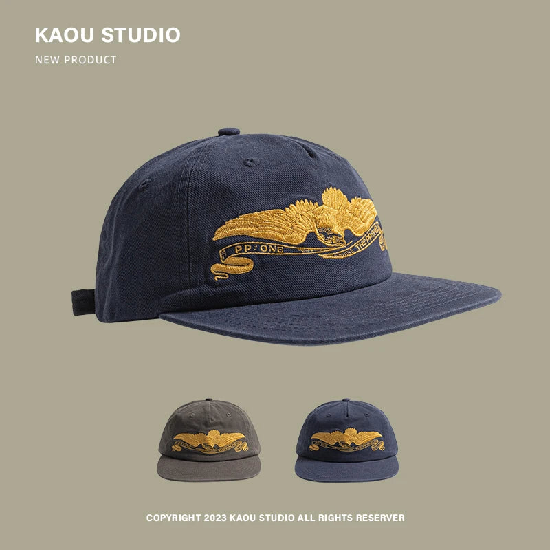 Flat-Brimmed Baseball Cap Men's Women
