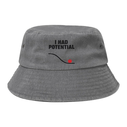 Woman Distressed Denim Bucket Hats