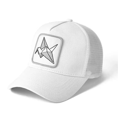 Patch Mesh Cap Men Trucker Hat Color Block Unisex Sun Protection Casual Sun Hat Manufacturer Wholesale