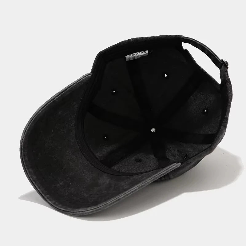 Spring Summer Cap Washed Cotton Baseball Cap Men Women