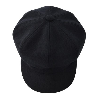 Women's 8 Panel Wool Tweed Newsboy Gatsby Ivy Cap Golf Cabbie Driving Hat