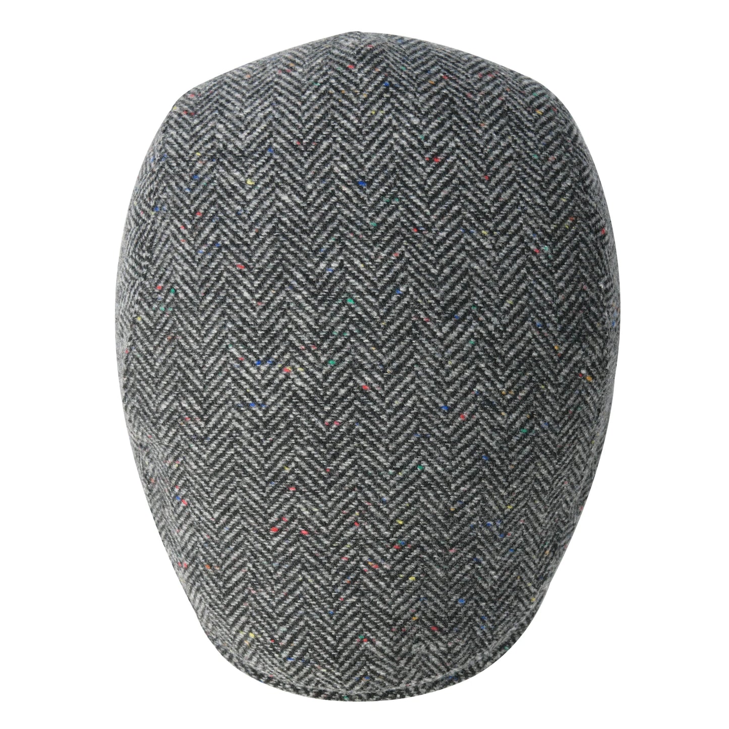 Men's Herringbone Flat Ivy Newsboy Hat Wool Blend Gatsby Cabbie Cap