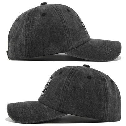 Vintage Cat Embroidery Baseball Cap