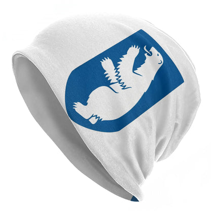 Greenland Coat Of Arms Polar Bear Blue Bonnet Hats Autumn Winter For Men Women
