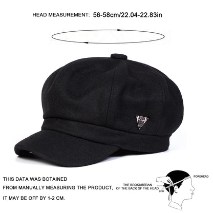 Spring And Autumn Retro Beret Hats Wild Casual Hats Octagonal Cap