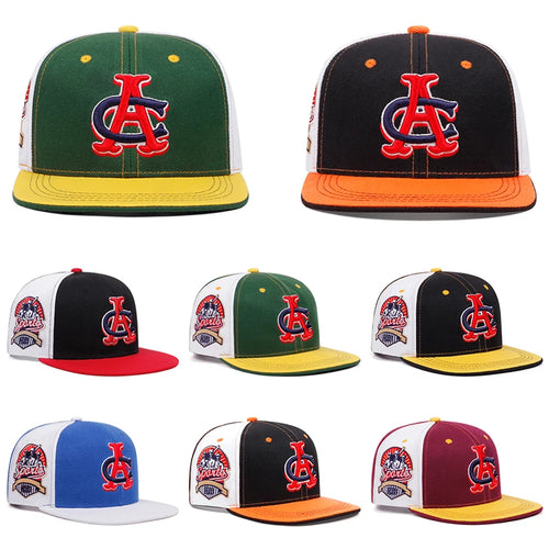 Creative Baseball Hat CA Embroidered Color Blocked Street