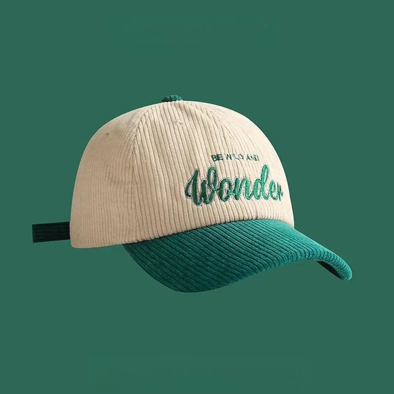 Embroidery Color Block Baseball Cap Inspirational Quote Dad Hat