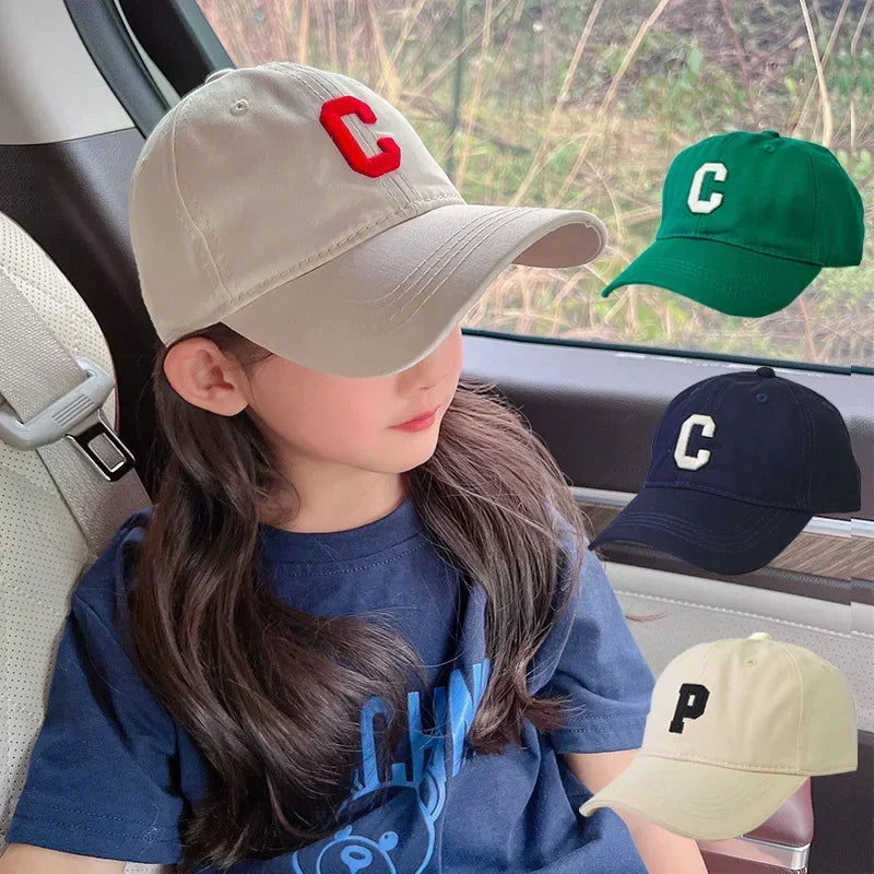 Kids Baseball Cap Korean Children Peaked Hat Cotton Boy Girl Outdoor Sun Visors Solid Color Baby Caps